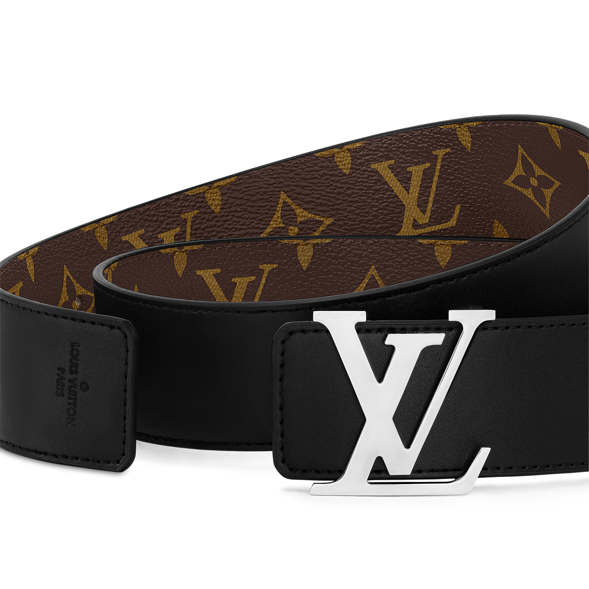 Louis Vuitton モノグラムベルト M9821 LV Initiales 40MM Reversible Monogram Macassar Canvas - Men